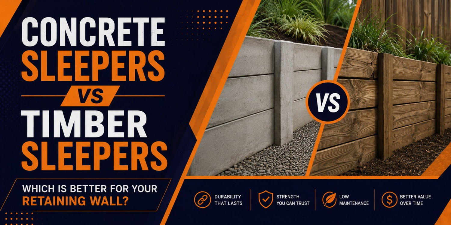 Concrete Sleepers vs Timber Sleepers: Which Is Better for Your Retaining Wall?