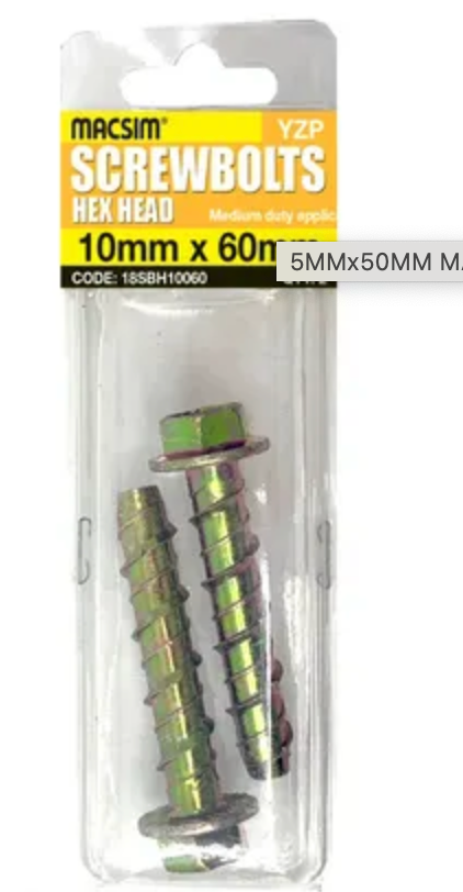 Screwbolts & Masonbolts