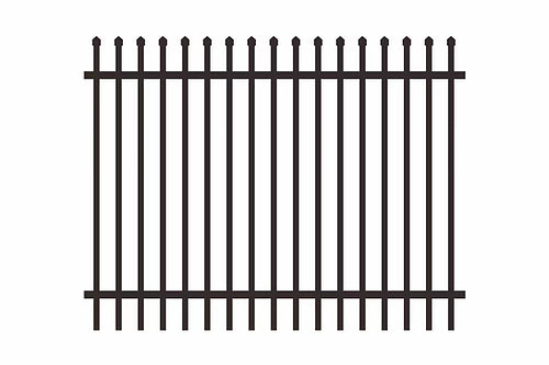 PUNCHED & CRIMPED TOP SECURITY FENCE PANELS- 1800x2400mm