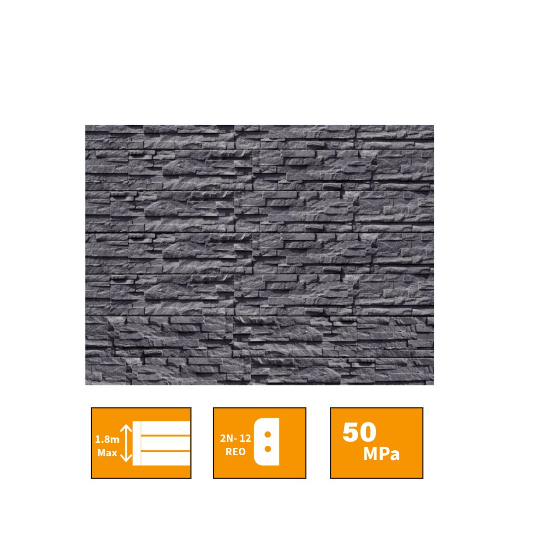WOODGRAIN CONCRETE SLEEPER- 200 x 80
