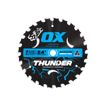 OX 184mm 24T TCT Demo Thunder Circ Saw Blade for Wood OX-TTCTW24-7.25