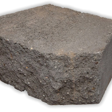 BLOCK RETAINING WALL CURVED FACE CHARCOAL