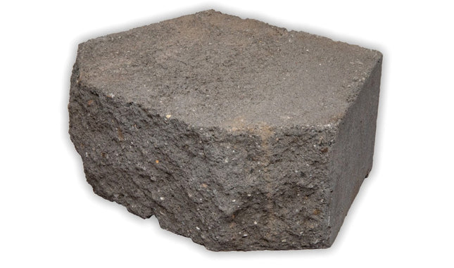 BLOCK RETAINING WALL CURVED FACE CHARCOAL