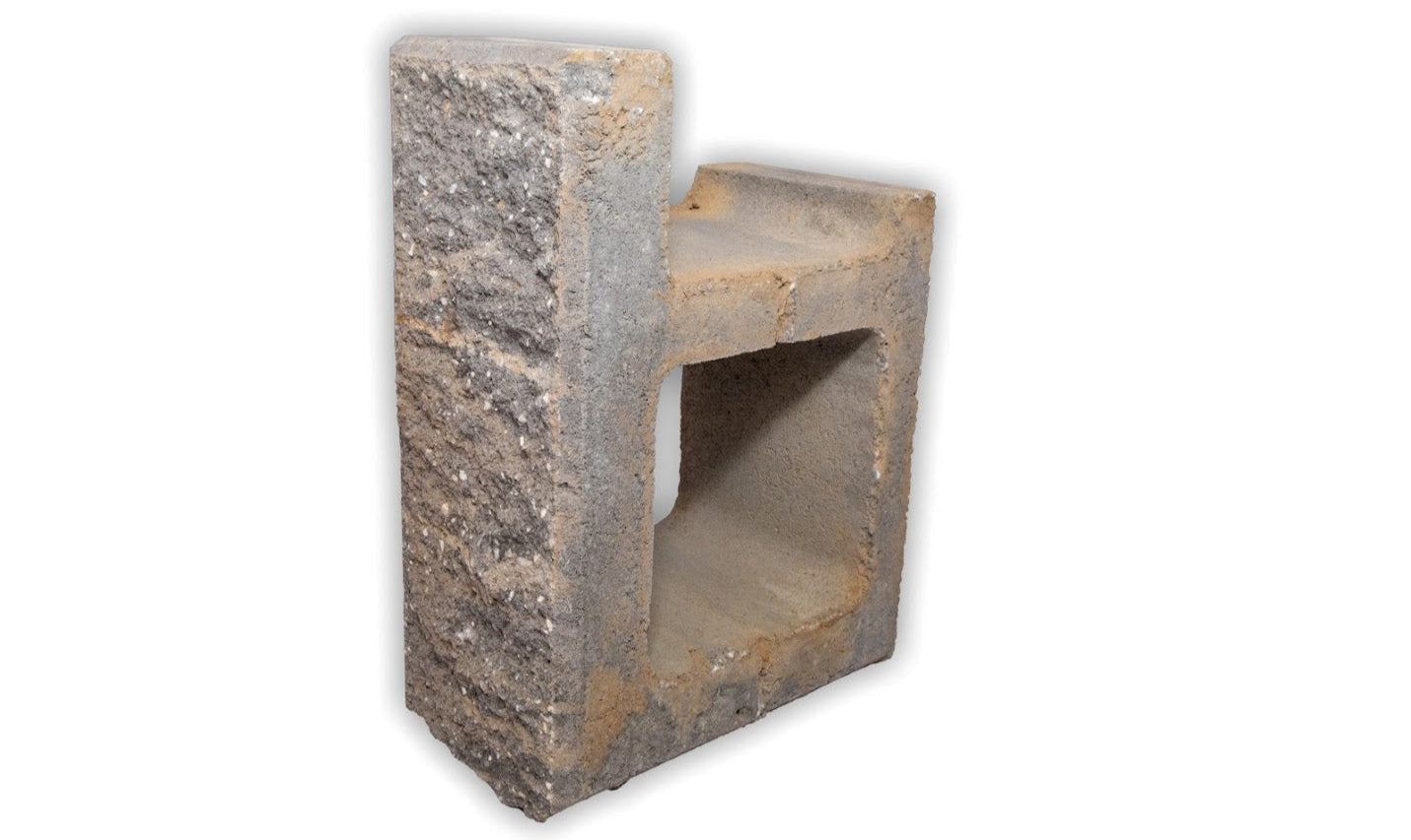 BLOCK RETAINING WALL MODERN STONE CORNER STANDARD CHARCOAL