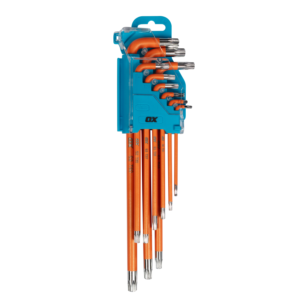 OX PRO TAMPERPROOF TORX KEY LONG 9 PC SET