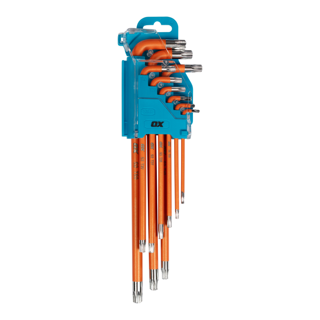 OX PRO TAMPERPROOF TORX KEY LONG 9 PC SET