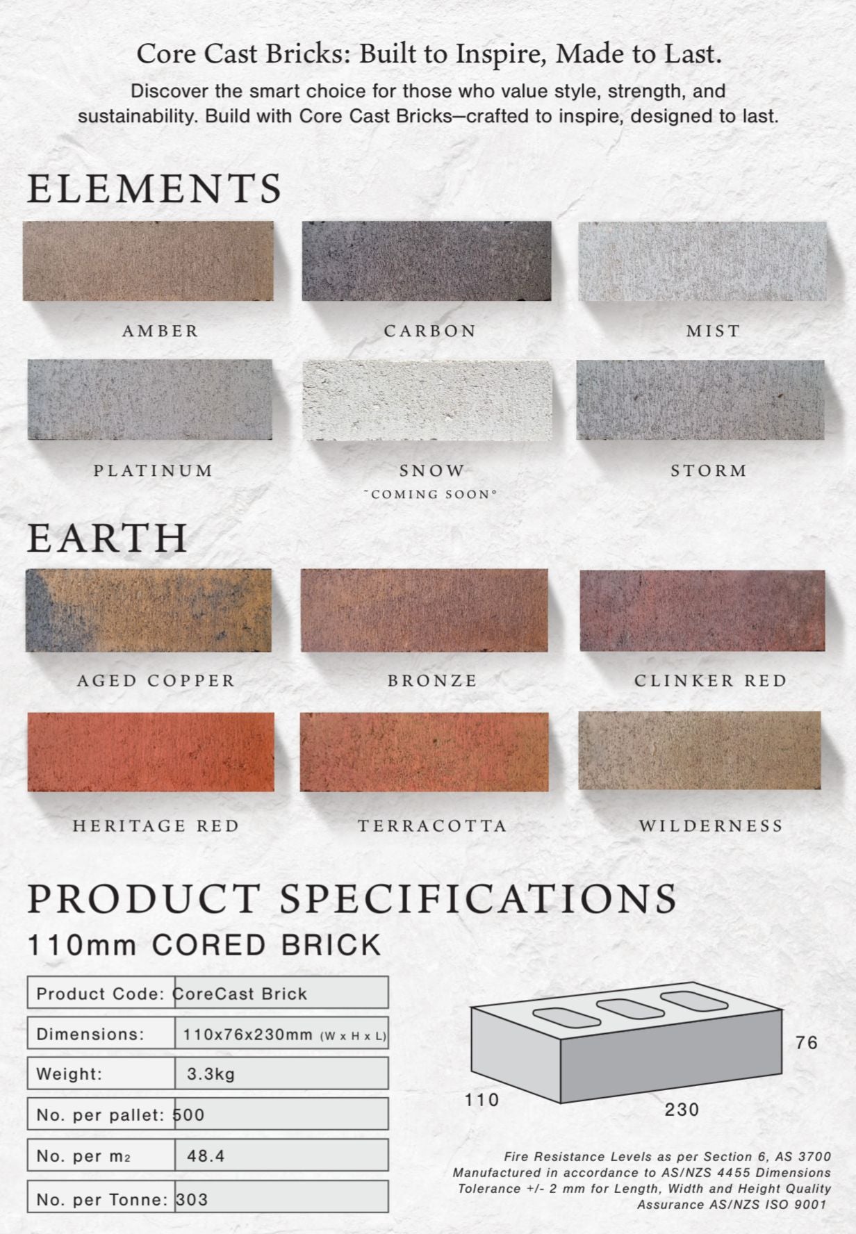 CORECAST BRICK- BRONZE