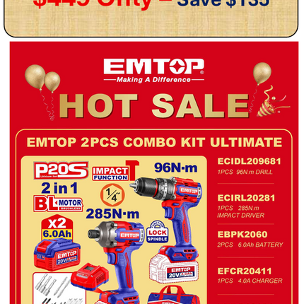 EMTOP 2Pc COMBO KIT ULTIMATE