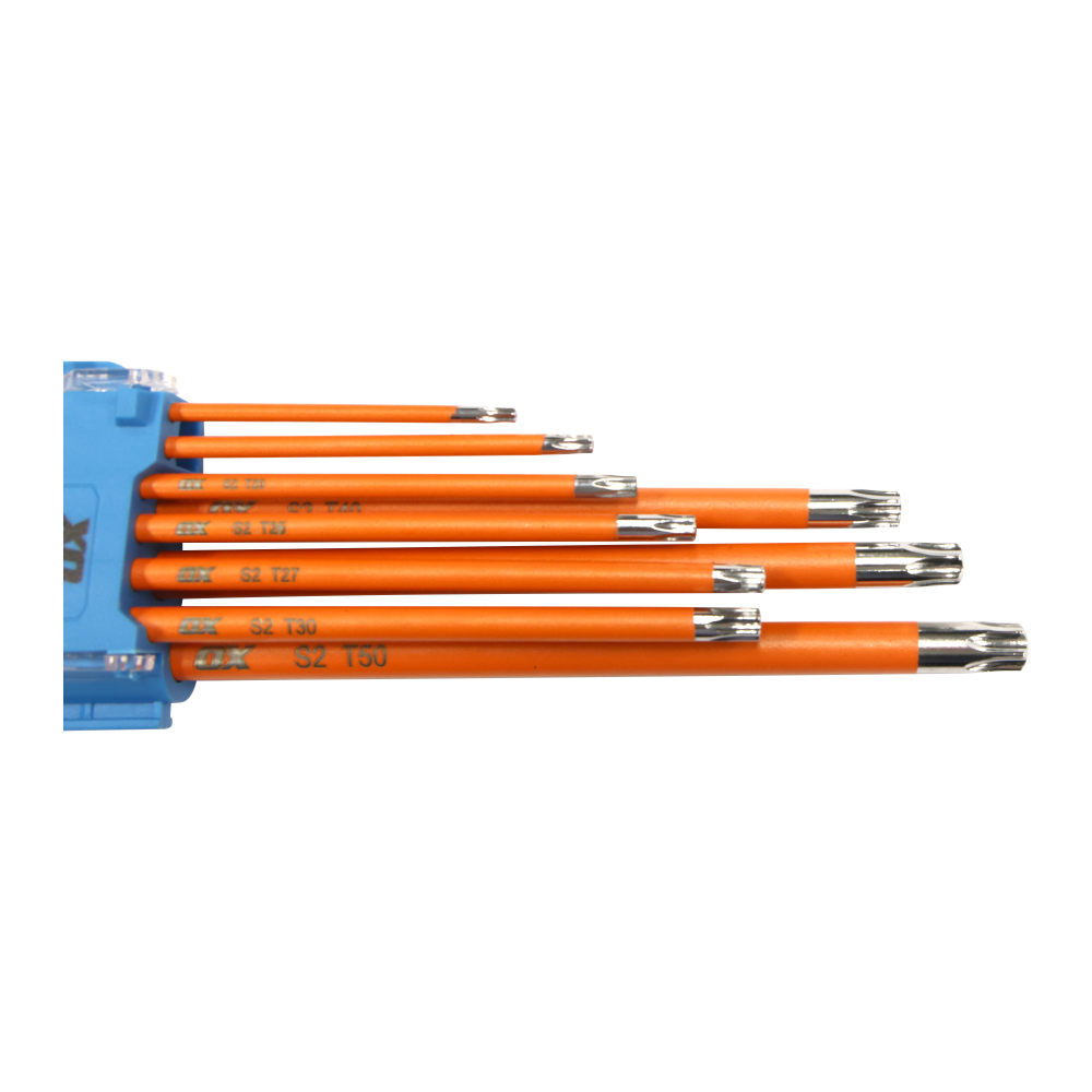 OX PRO TAMPERPROOF TORX KEY LONG 9 PC SET