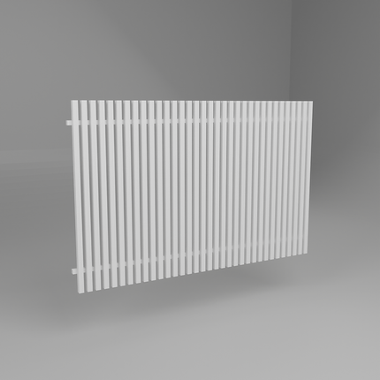 ALUMINIUM 40MM BATTEN FENCE PANELS- SURFMIST WHITE