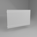ALUMINIUM 40MM BATTEN FENCE PANELS- SURFMIST WHITE