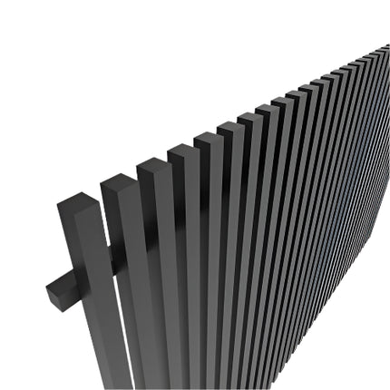 ALUMINIUM 40MM BATTEN FENCE PANELS- SATIN BLACK