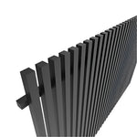 ALUMINIUM 40MM BATTEN FENCE PANELS- SATIN BLACK