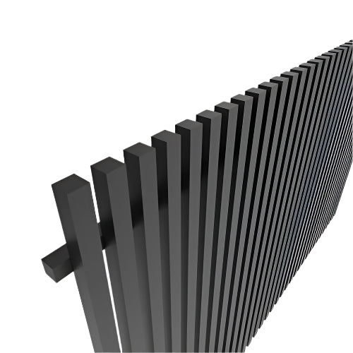 ALUMINIUM 40MM BATTEN FENCE PANELS- SATIN BLACK