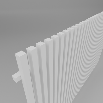 ALUMINIUM 40MM BATTEN FENCE PANELS- SURFMIST WHITE