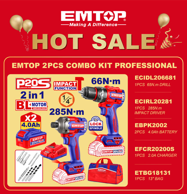 EMTOP 2Pc COMBO KIT PROFESSIONAL