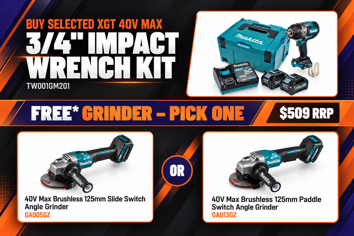 Makita 40V Max Brushless 3/4" Impact Wrench Kit TW001GM201