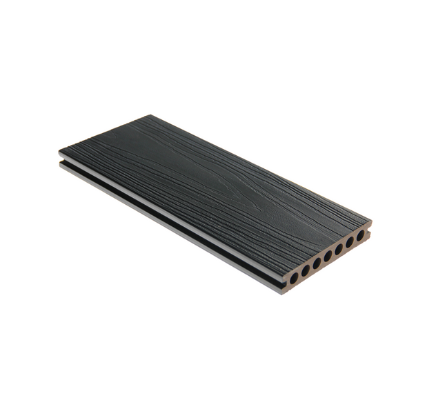 COMPOSITE DECKING HOLLOW CORE BOARDS (BLACK + STONE GREY)