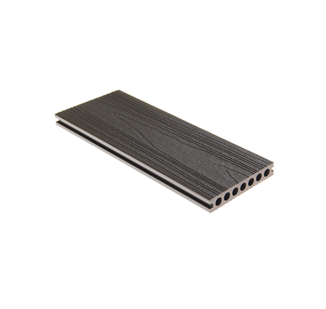 COMPOSITE DECKING HOLLOW CORE BOARDS- (WALNUT + SMOKE GREY)
