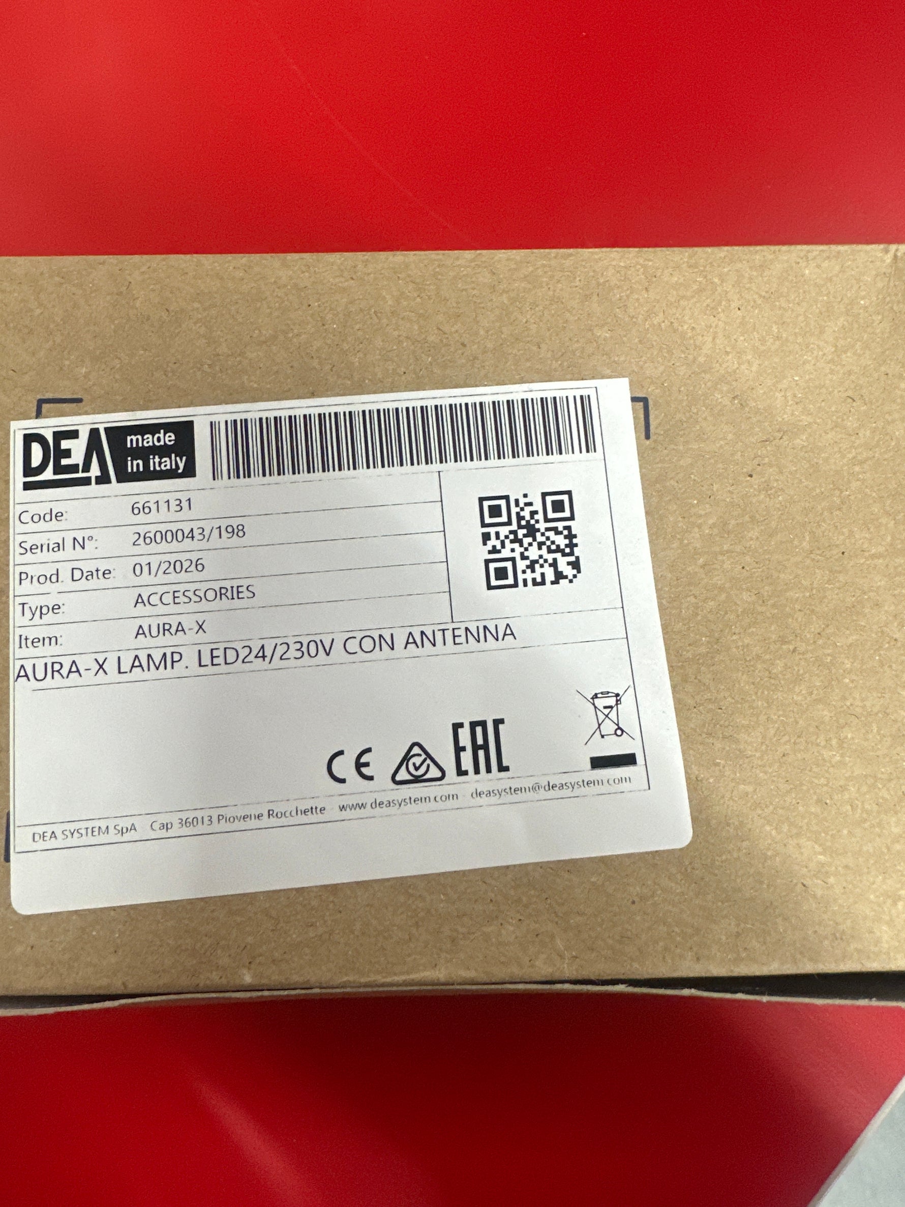 DEA Aura-X Lamp LED24/230V Con Antenna