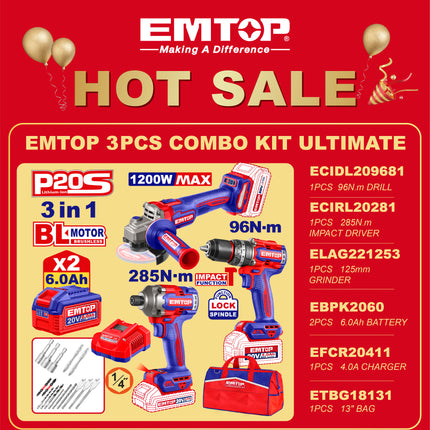EMTOP 3PC COMBO KIT ULTIMATE