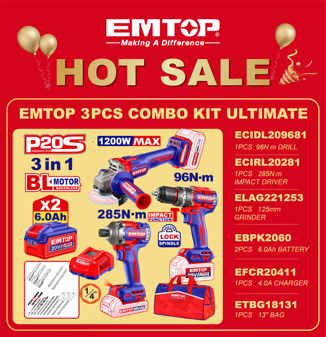 EMTOP 3PC COMBO KIT ULTIMATE