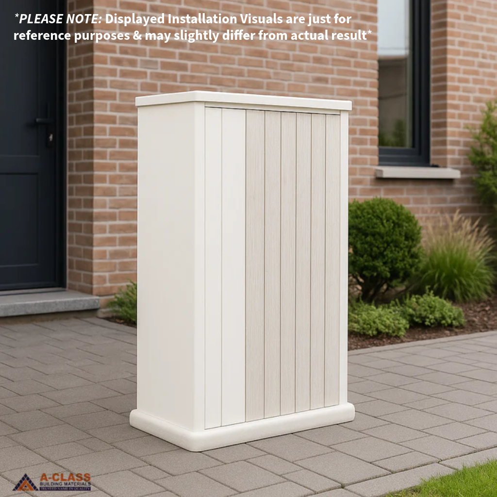 A CLASS LETTERBOX BG061- WHITE/BARK
