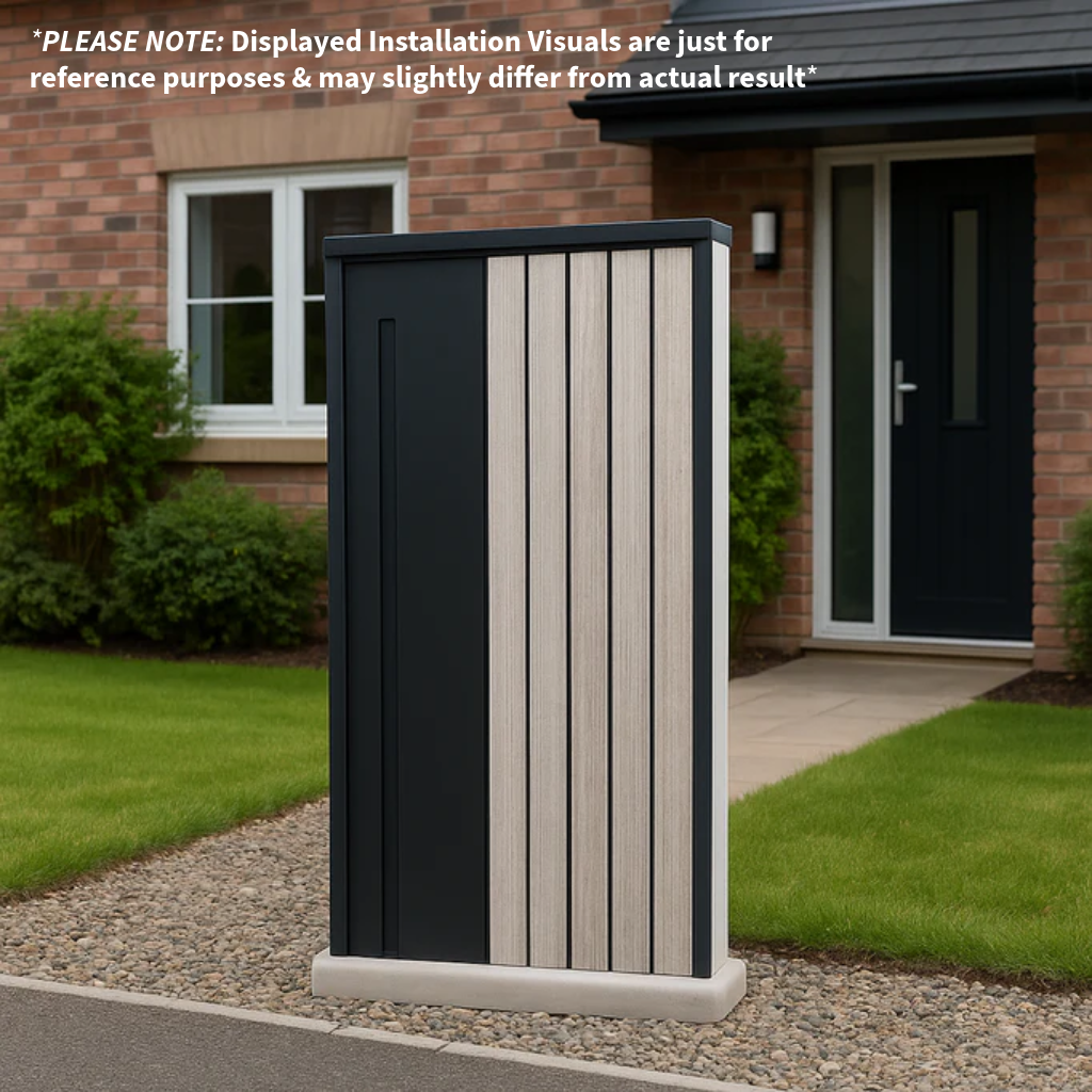 A CLASS LETTERBOX BG061- BLACK/BARK