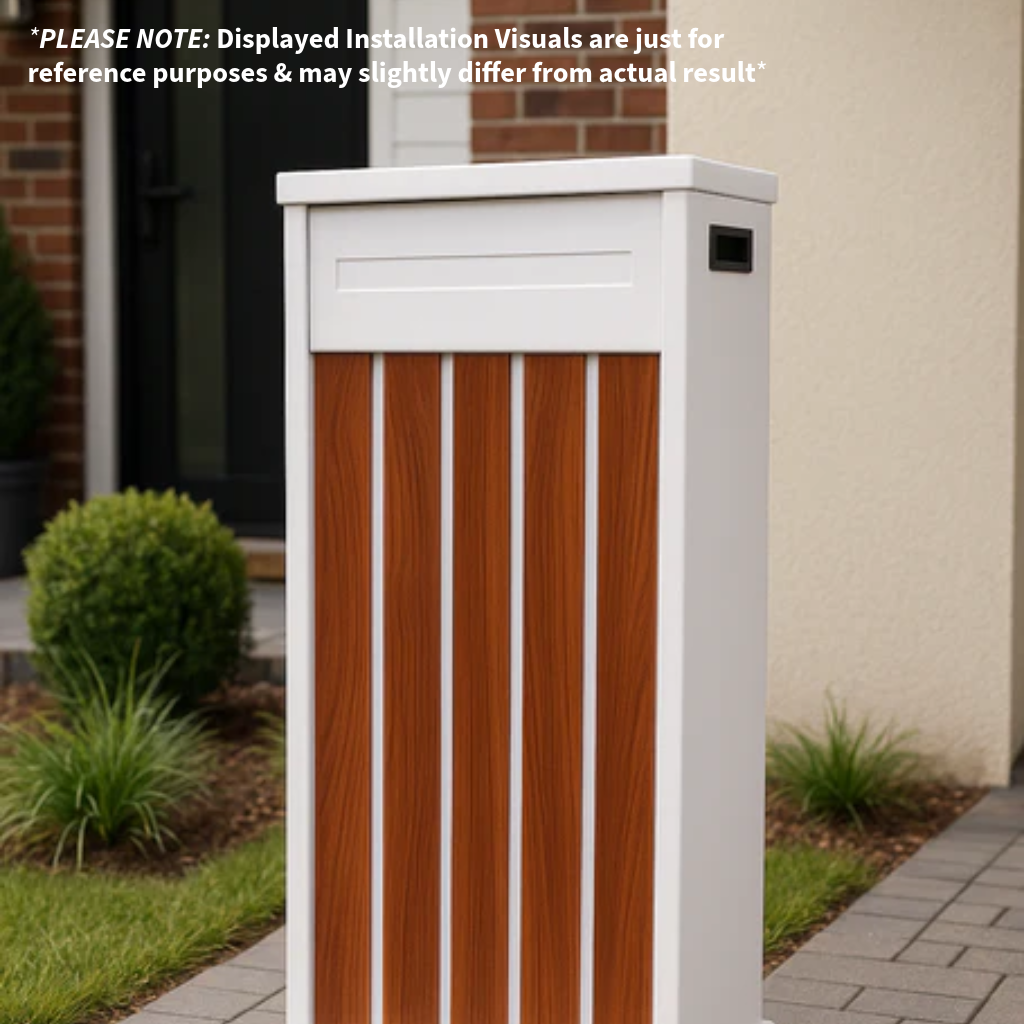 A CLASS LETTERBOX BG062- WHITE/MERBAU
