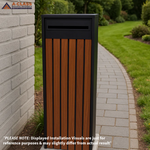 A CLASS LETTERBOX BG062- BLACK/MERBAU