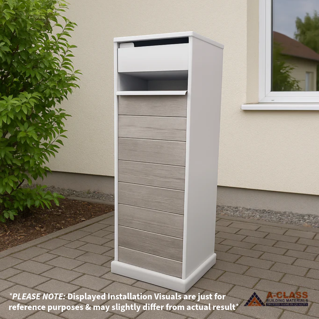 A CLASS LETTERBOX BG063- WHITE/BARK