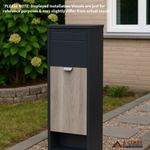 A-CLASS LETTERBOX BG060- CHARCOAL/BARK