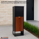 A-CLASS LETTERBOX BG060- BLACK/MERBAU