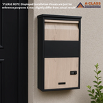 A-CLASS LETTERBOX BG010- CHARCOAL/BARK