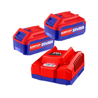 EMTOP 2 X 6AH BATTERY & CHARGER PACK