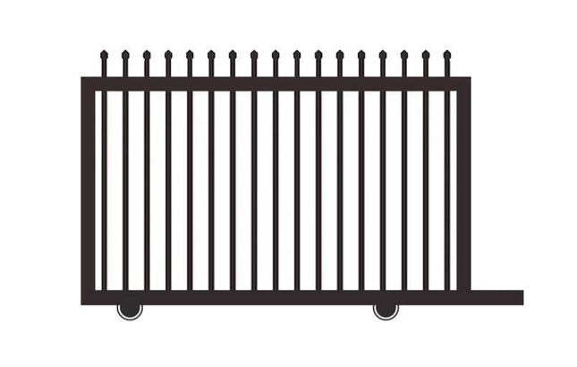 PUNCHED & CRIMPED TOP SLIDING GATE- 1800mm