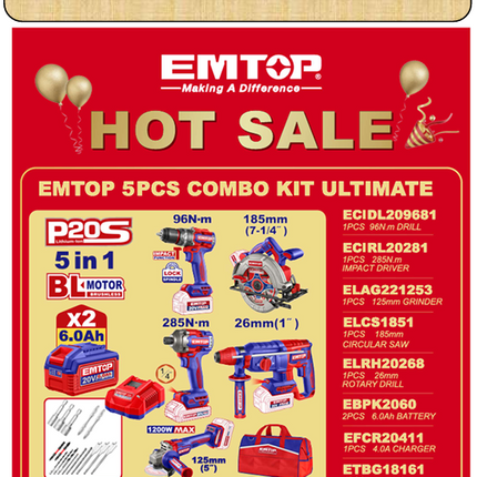 EMTOP 5PC COMBO KIT ULTIMATE