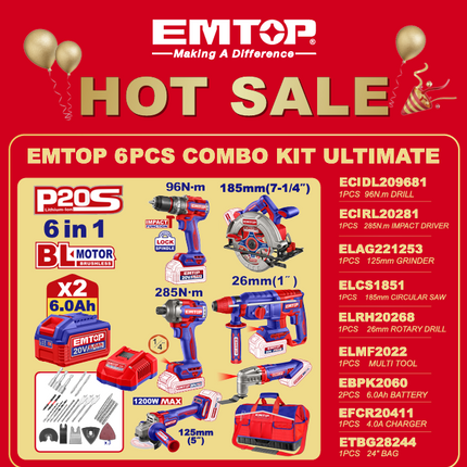 EMTOP 6PC COMBO KIT ULTIMATE