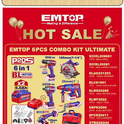 EMTOP 6PC COMBO KIT ULTIMATE