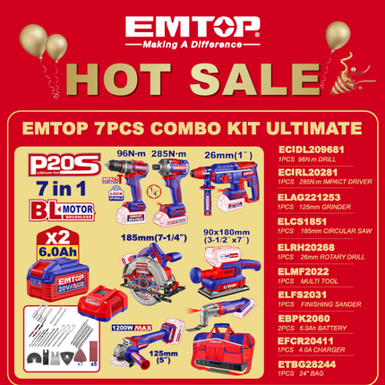 EMTOP 7PC COMBO KIT ULTIMATE