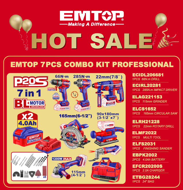 EMTOP 7PC COMBO KIT PROFESSIONAL