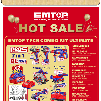 EMTOP 7PC COMBO KIT ULTIMATE