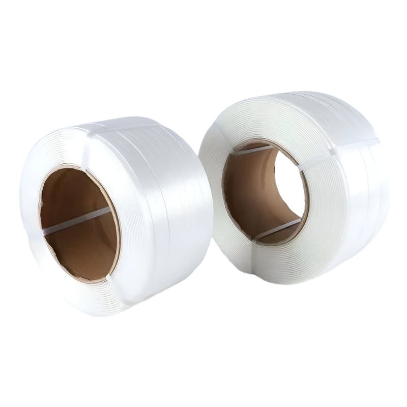 WHITE WPC STRAPS 19 X 9 X 500M {ONE ROLL}