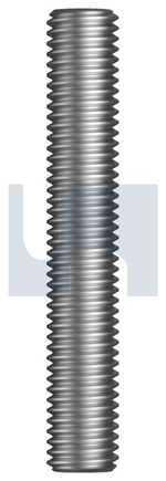 Hobson 1 Pcs Hot Dip Galvanised Mild Steel All Thread: M8 X 1 Metre ASMSGCM081000