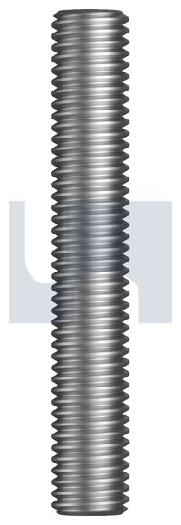Hobson 1 Pcs Zinc Plated Mild Steel All Thread: M24 X 1 Metre ASMSZCM241000