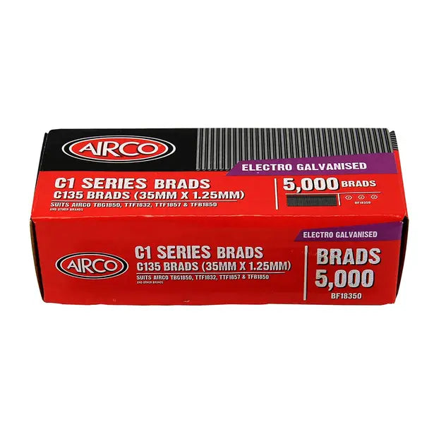 Airco C100 Series Brad Nails - 35 X 1.2mm BF18350
