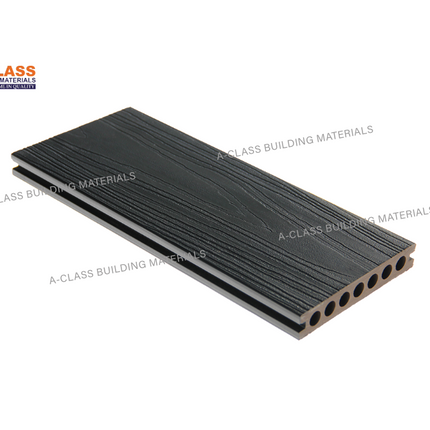 COMPOSITE DECKING HOLLOW CORE BOARDS (BLACK + STONE GREY)