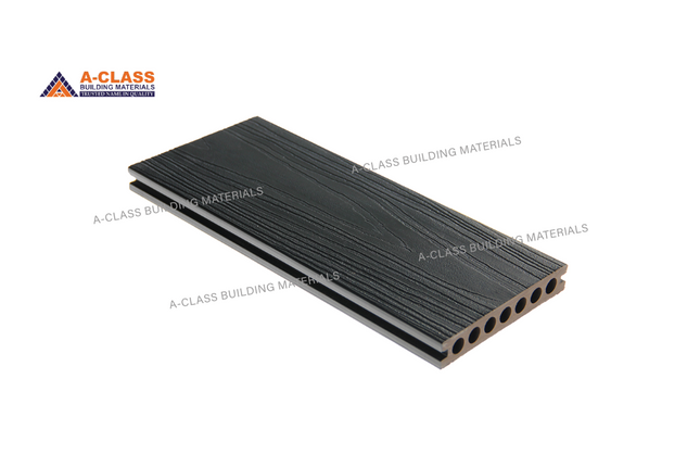 COMPOSITE DECKING HOLLOW CORE BOARDS (BLACK + STONE GREY)