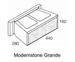 BLOCK RETAINING WALL MODERN STONE GRANDE STANDARD CHARCOAL
