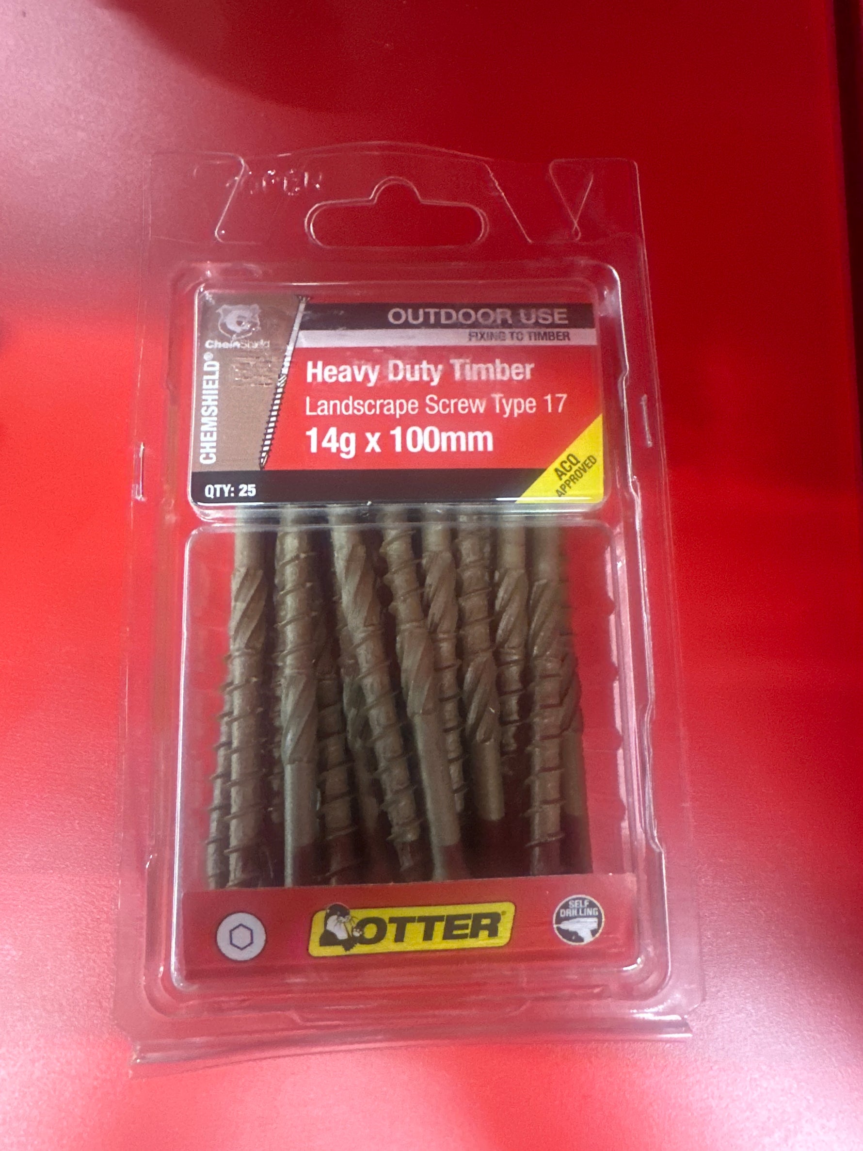 Otter Landscape B/Batten T17 Chemshield 14Gx100 Pack of 25 BBEM141001